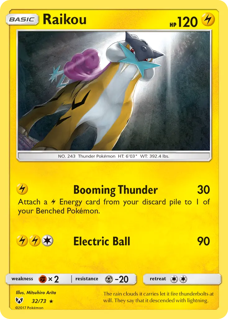 Raikou - Shining Legends 032/073 (Holo)