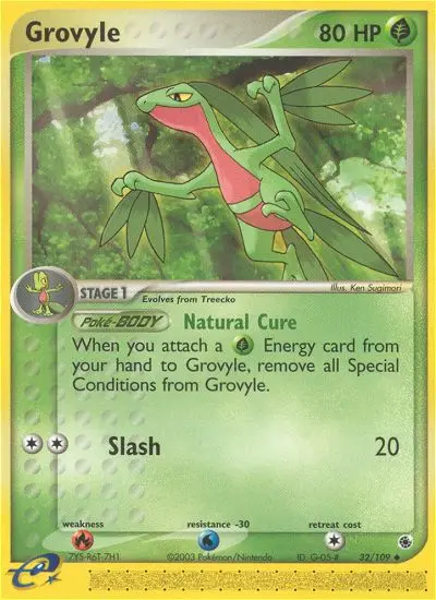Grovyle - Ruby & Sapphire 032/109 (Regular)