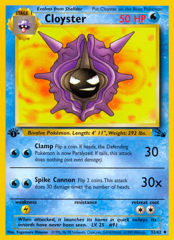Cloyster - Fossil 032/062 (Regular)