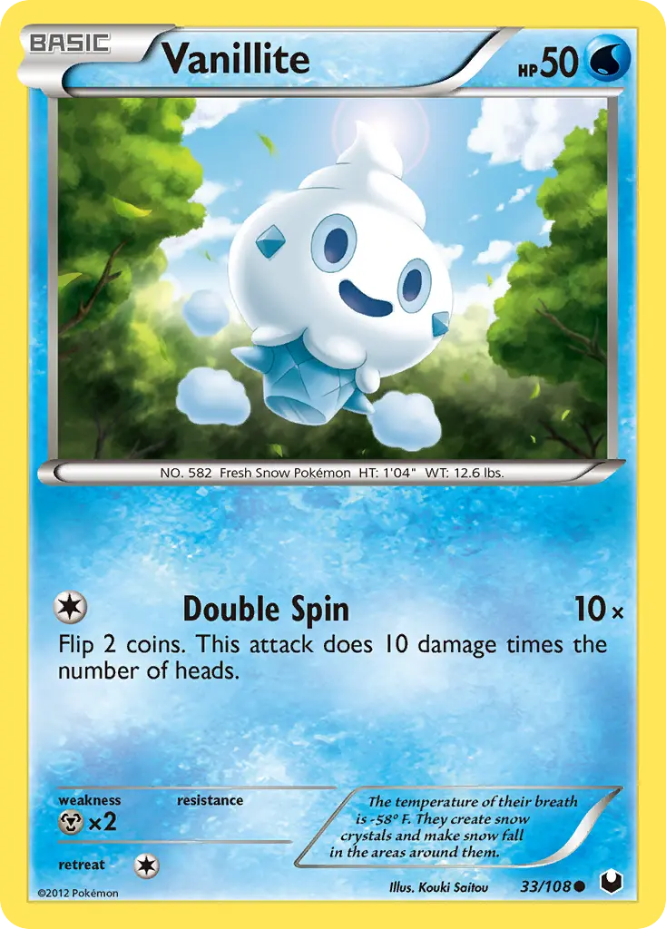 Vanillite - Dark Explorers 033/108 (Regular)