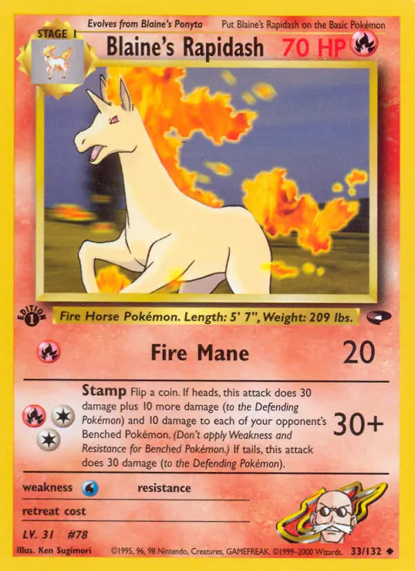 Blaine's Rapidash - Gym Challenge 033/132 (Regular)