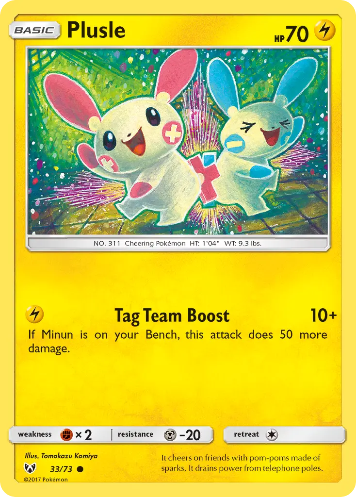 Plusle - Shining Legends 033/073 (Regular)