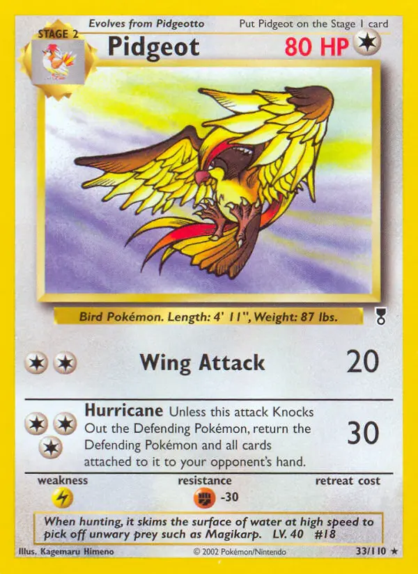 Pidgeot - Legendary Collection 033/110 (Reverse Holo)