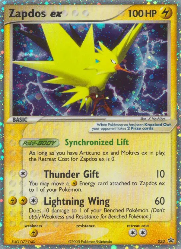 Zapdos ex - Nintendo Black Star Promos 033/040 (Holo)