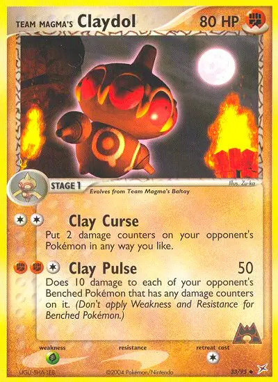 Team Magma's Claydol - Team Magma vs Team Aqua 033/095 (Regular)