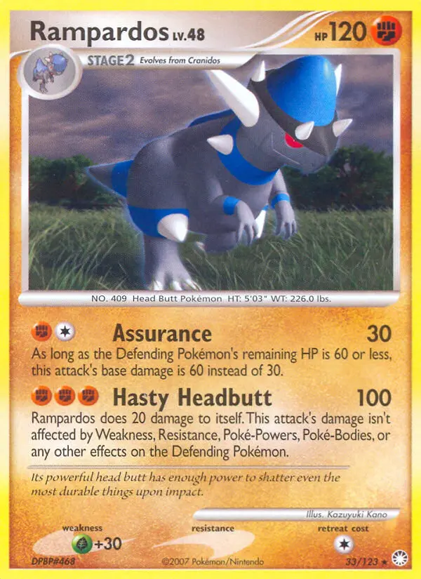Rampardos - Mysterious Treasures 033/123 (Regular)