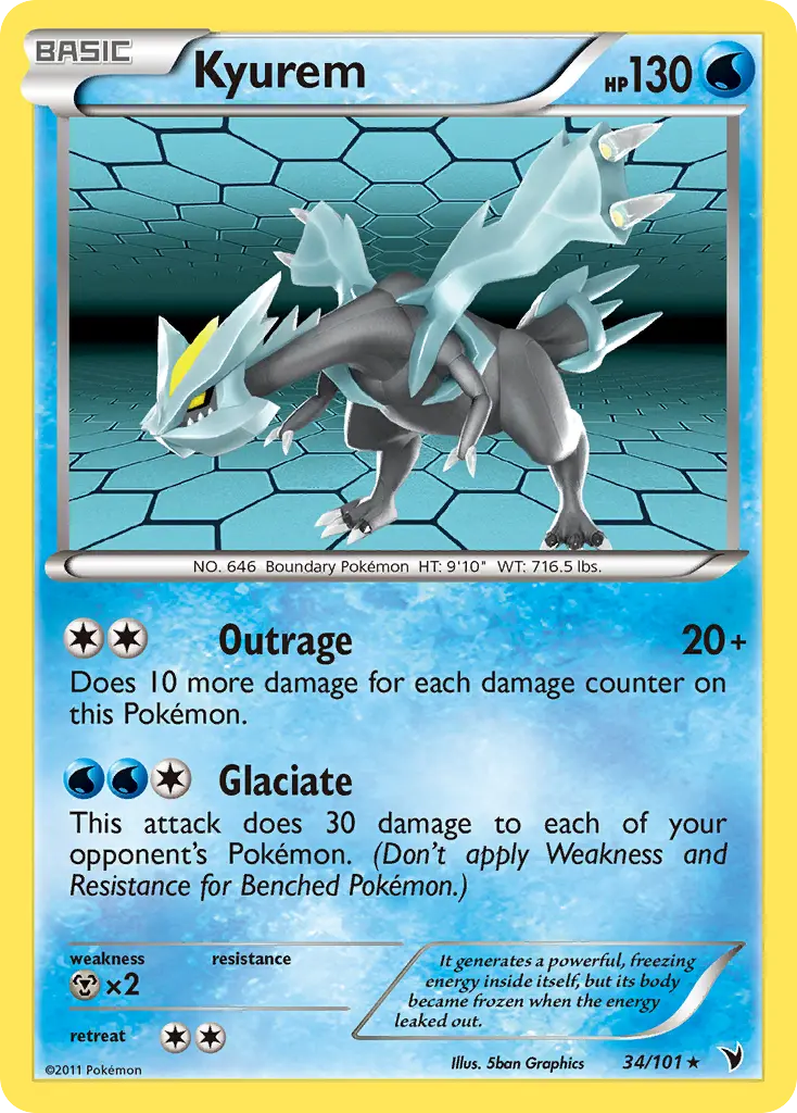 Kyurem - Noble Victories 034/101 (Reverse Holo)