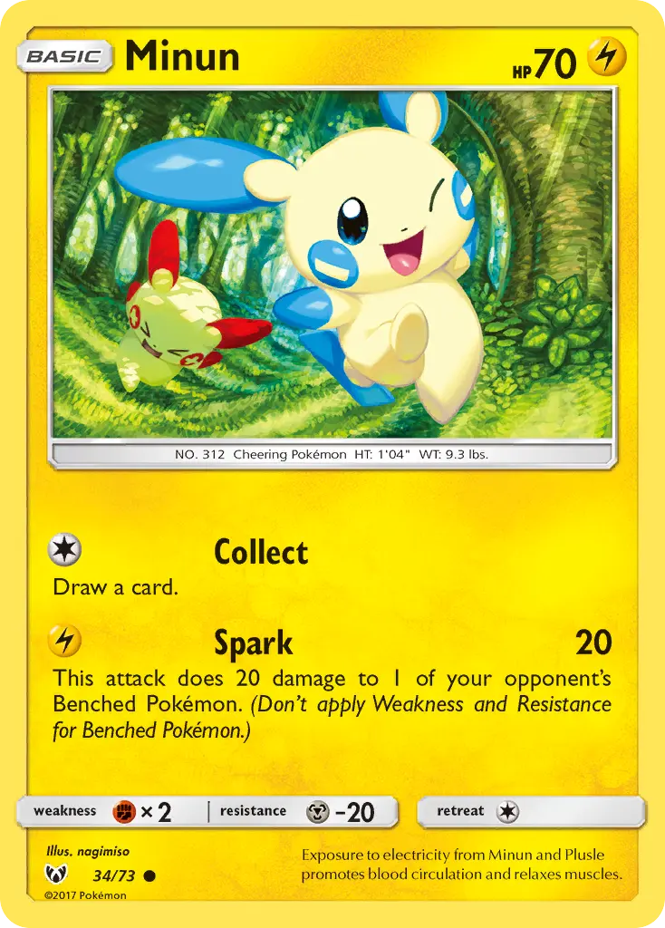 Minun - Shining Legends 034/073 (Regular)