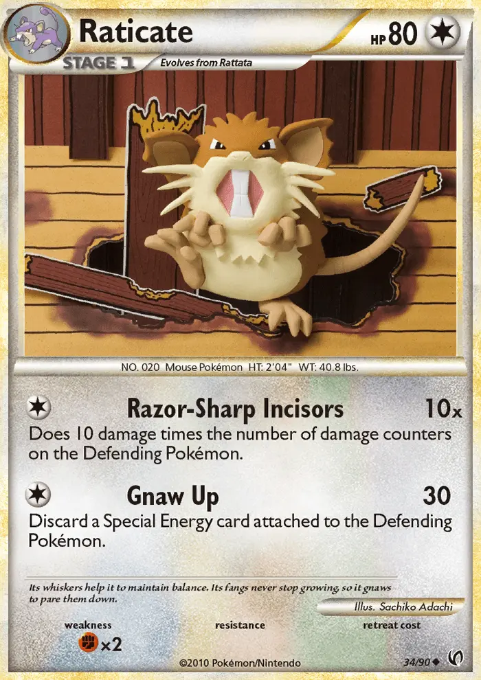 Raticate - Undaunted 034/090
