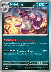 Nidoking - 151 034/165 (Reverse Holo)