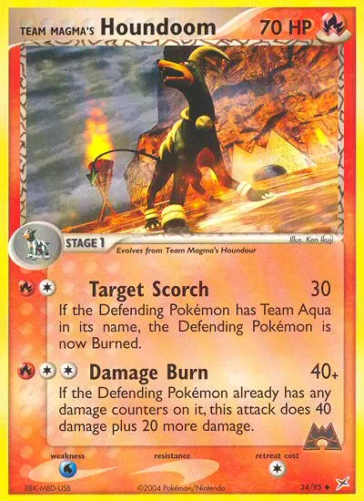 Team Magma's Houndoom - Team Magma vs Team Aqua 034/095 (Reverse Holo)
