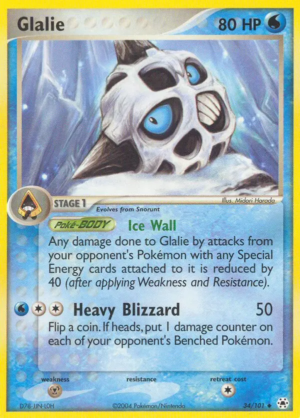 Glalie - Hidden Legends 034/101 (Regular)