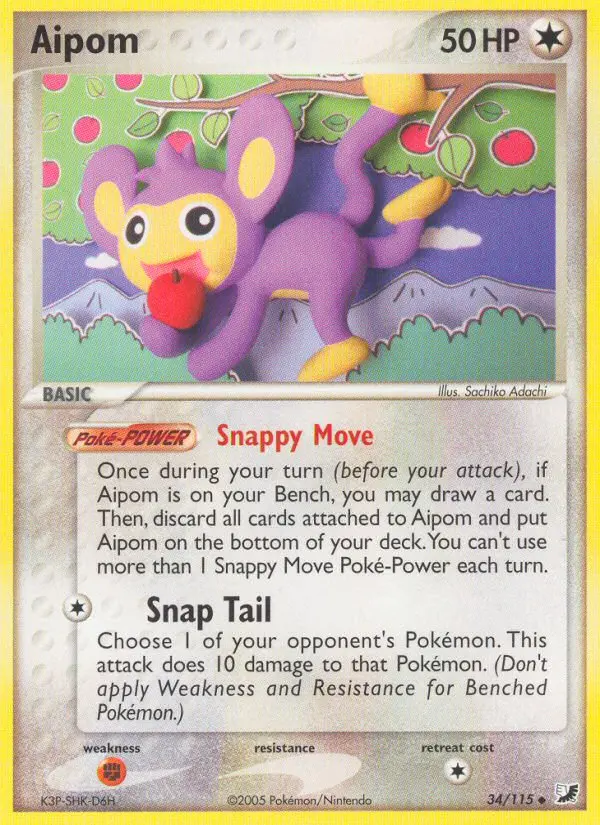 Aipom - Unseen Forces 034/115 (Reverse Holo)