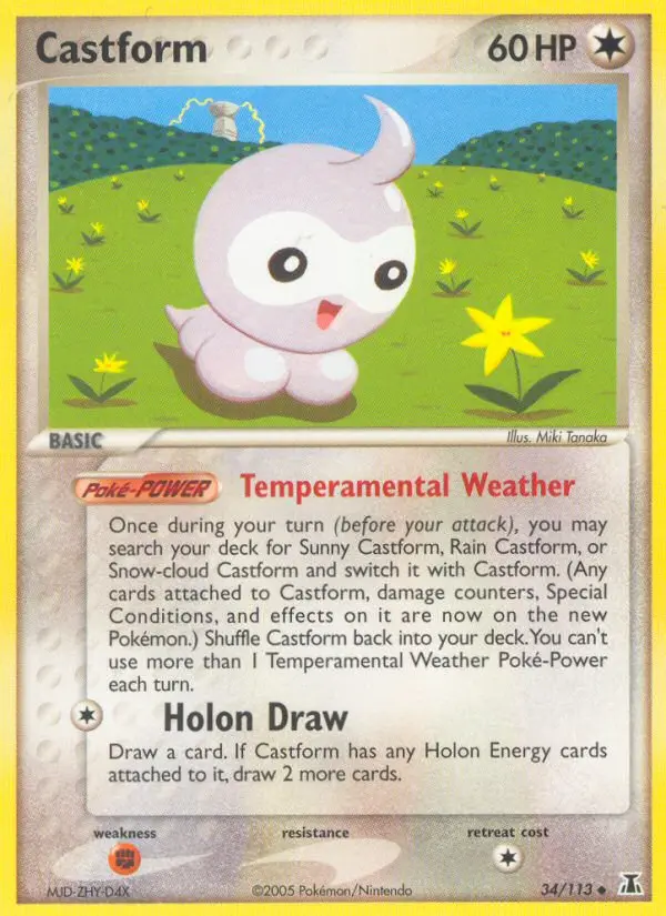 Castform - Delta Species 034/113 (Reverse Holo)