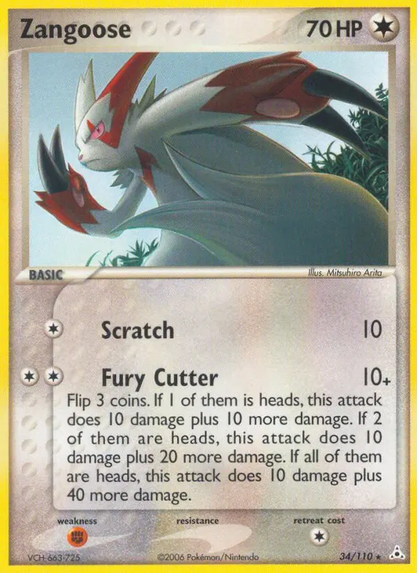 Zangoose - Holon Phantoms 034/110 (Regular)