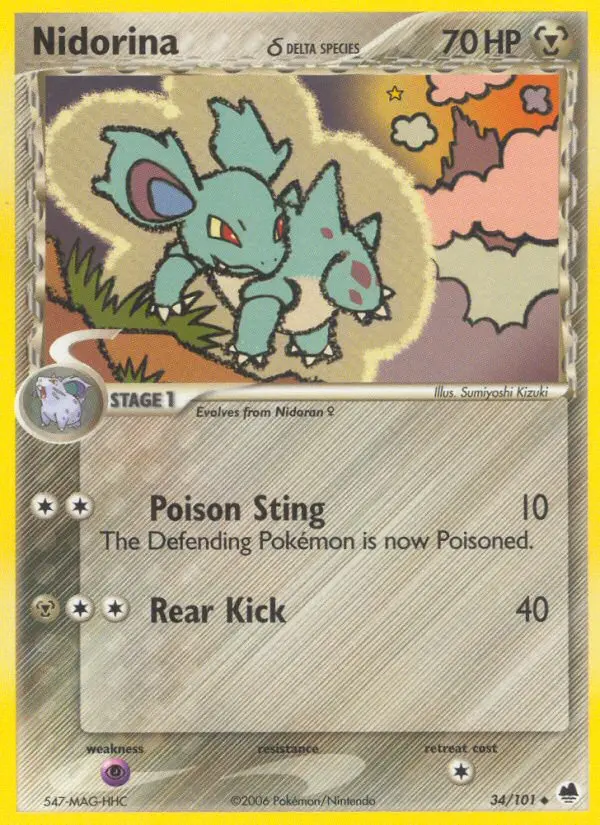 Nidorina δ - Dragon Frontiers 034/101 (Regular)