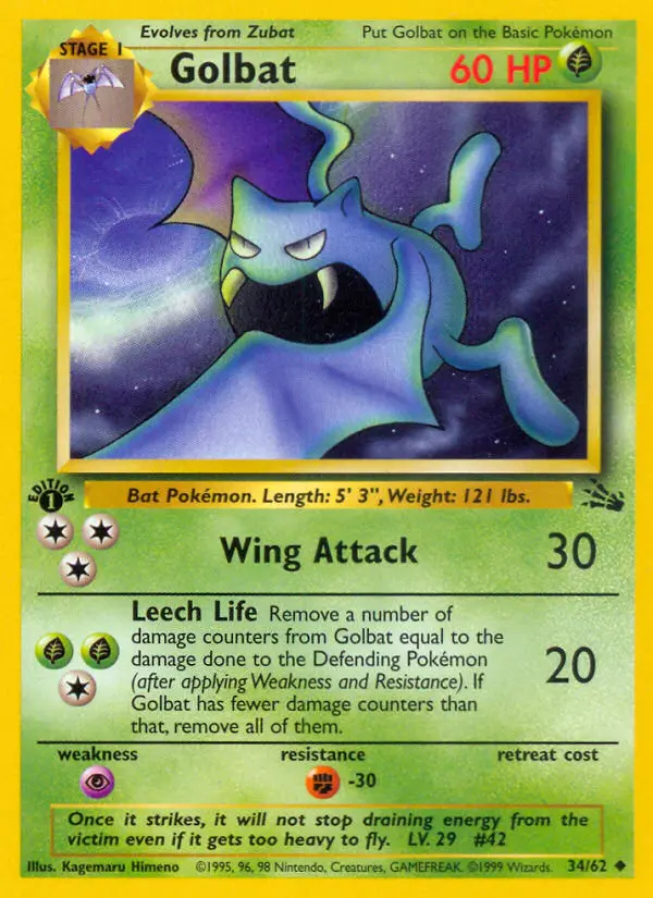 Golbat - Fossil 034/062 (Regular)