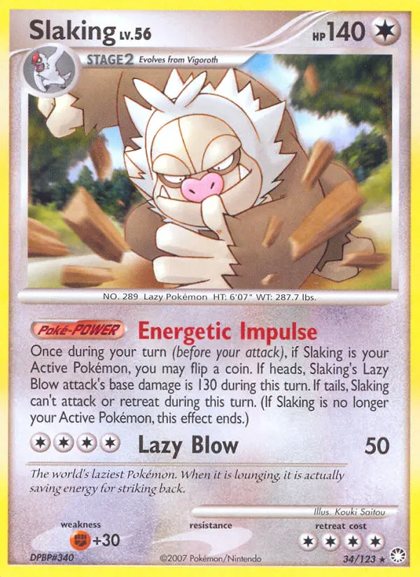 Slaking - Mysterious Treasures 034/123 (Regular)