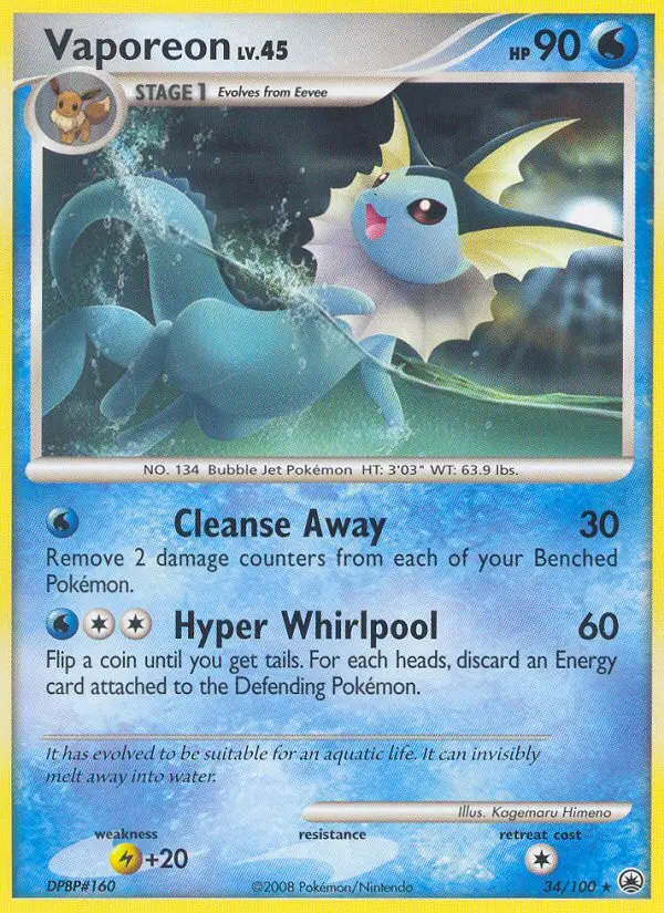 Vaporeon - Majestic Dawn 034/100 (Regular)