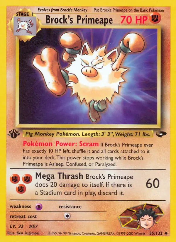 Brock's Primeape - Gym Challenge 035/132 (Regular)