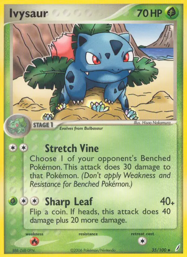 Ivysaur - Crystal Guardians 035/100 (Reverse Holo)