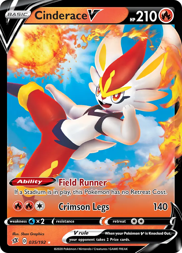 Cinderace V - Rebel Clash 035/192 (Holo)