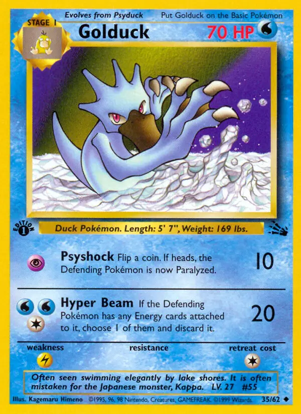 Golduck - Fossil 035/062 (Regular)