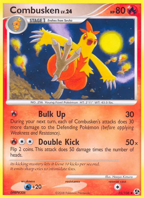 Combusken - Great Encounters 035/106 (Reverse Holo)