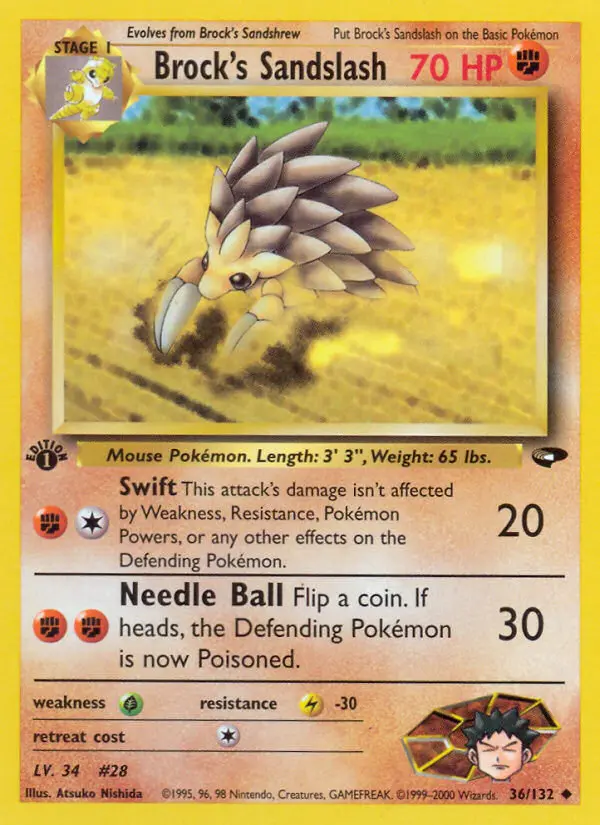Brock's Sandslash - Gym Challenge 036/132 (Regular)