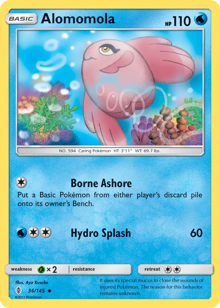 Alomomola - Guardians Rising 036/145 (Reverse Holo)
