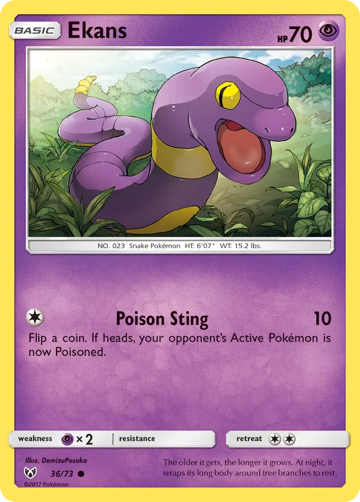 Ekans - Shining Legends 036/073 (Regular)