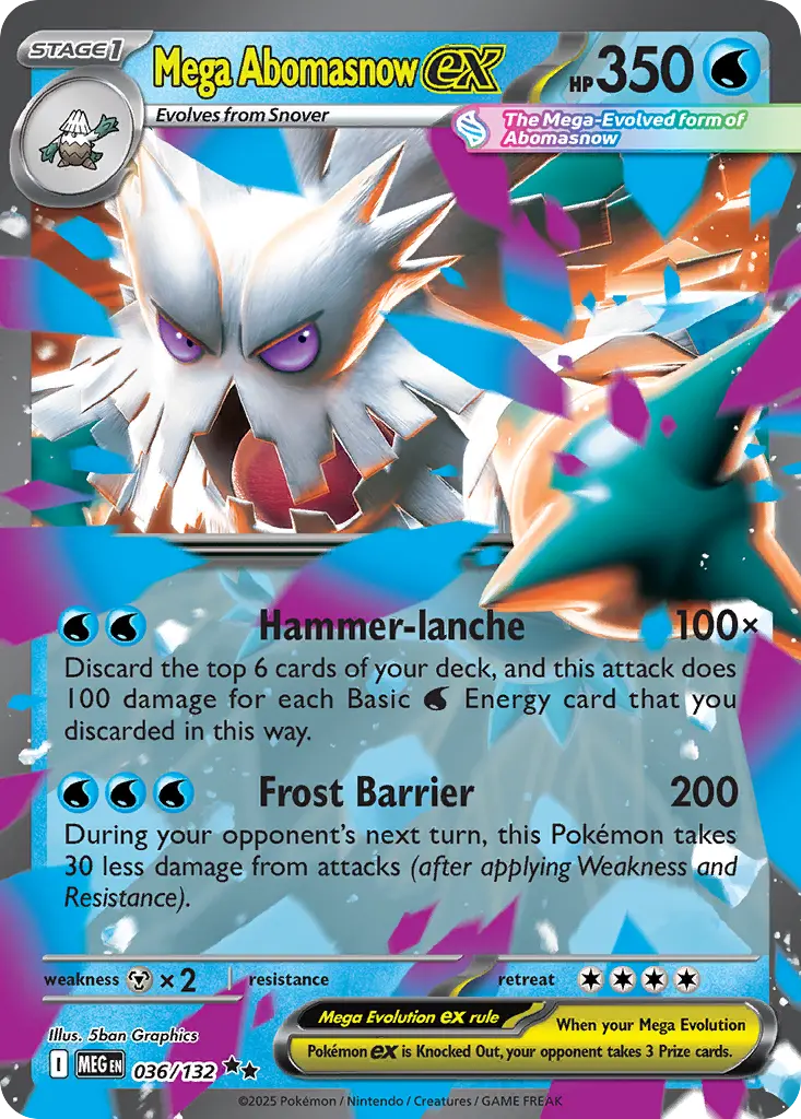 Mega Abomasnow ex - Mega Evolution 036/132 (Holo)