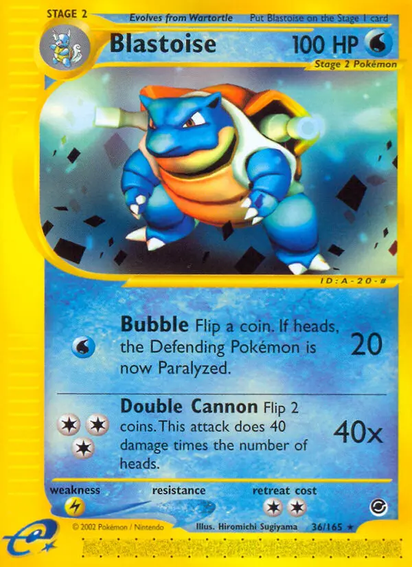 Blastoise - Expedition Base Set 036/165 (Regular)