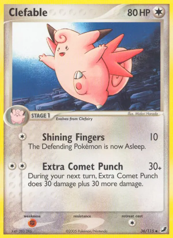 Clefable - Unseen Forces 036/115 (Reverse Holo)