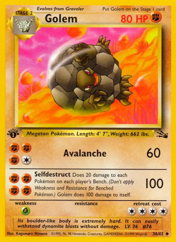 Golem - Fossil 036/062 (Regular)