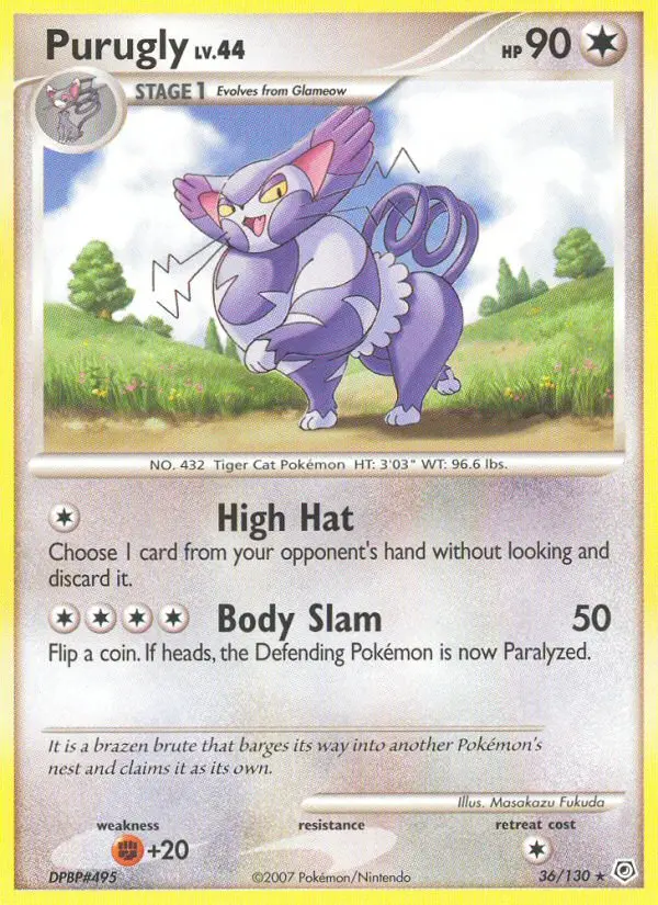 Purugly - Diamond & Pearl 036/130 (Regular)
