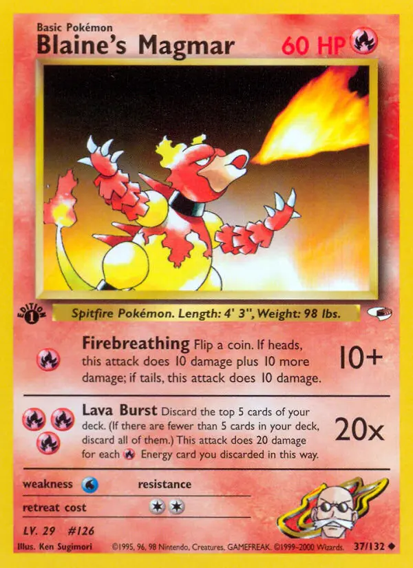 Blaine's Magmar - Gym Heroes 037/132 (Regular)