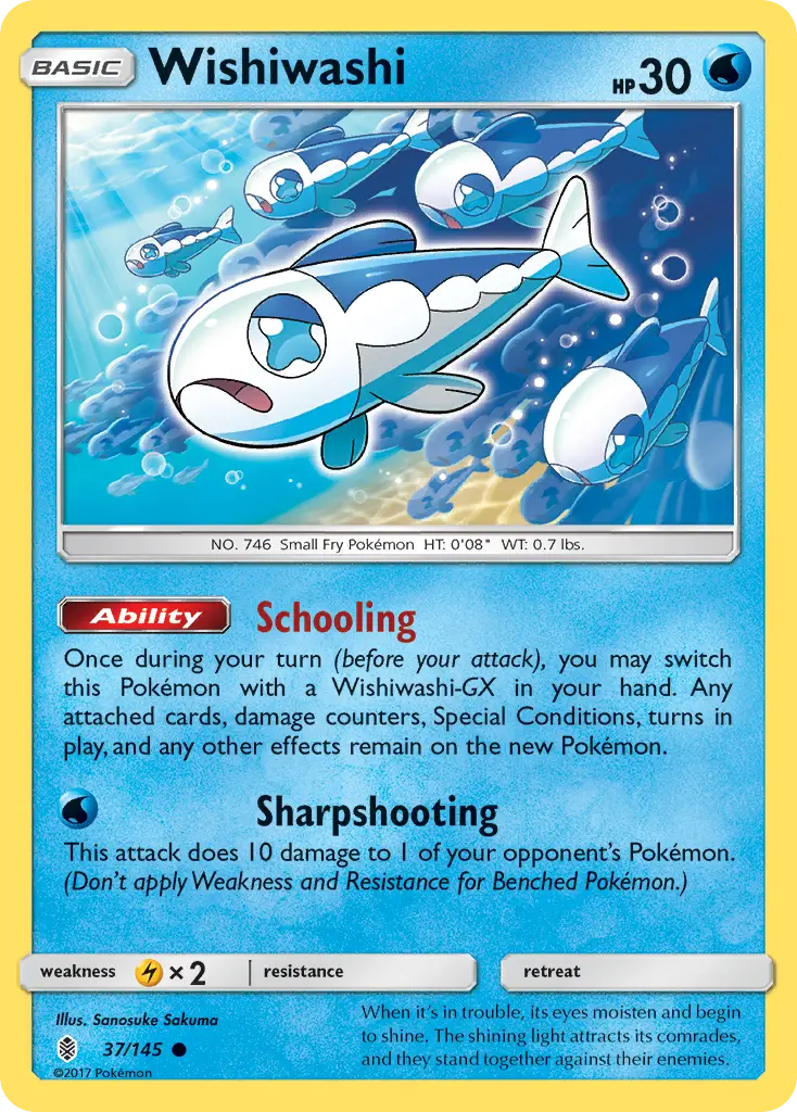 Wishiwashi - Guardians Rising 037/145 (Regular)