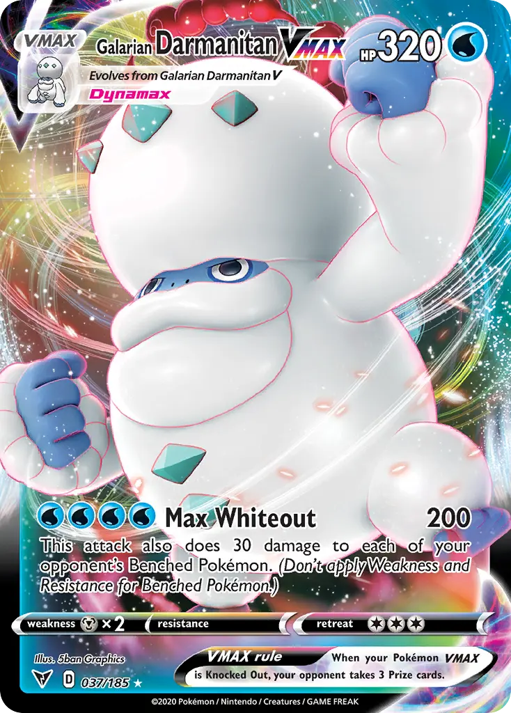 Galarian Darmanitan VMAX - Vivid Voltage 037/185 (Holo Rare VMAX)