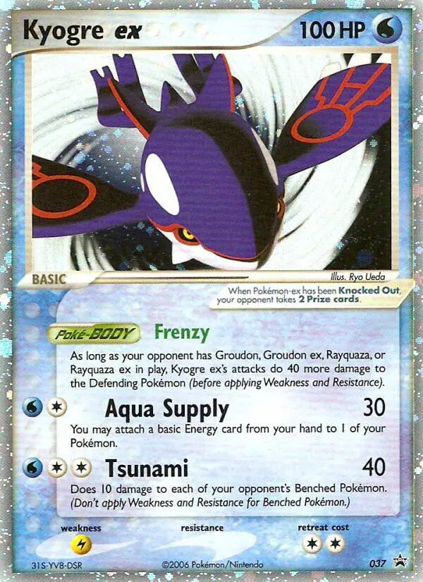 Kyogre ex - Nintendo Black Star Promos 037/040 (Holo)
