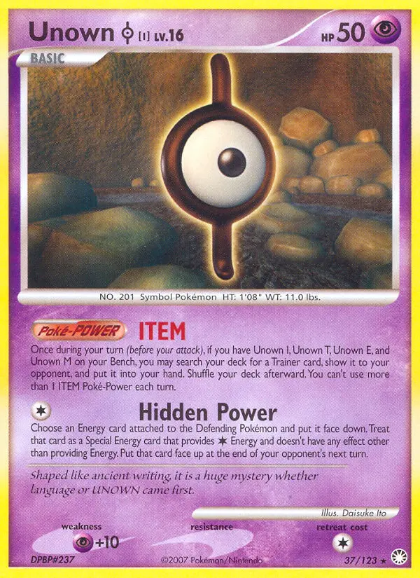 Unown [I] - Mysterious Treasures 037/123 (Regular)