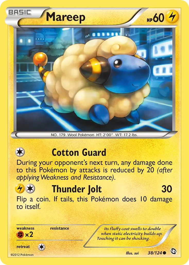 Mareep - Dragons Exalted 038/124 (Regular)
