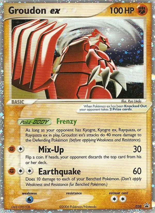 Groudon ex - Nintendo Black Star Promos 038/040 (Holo)