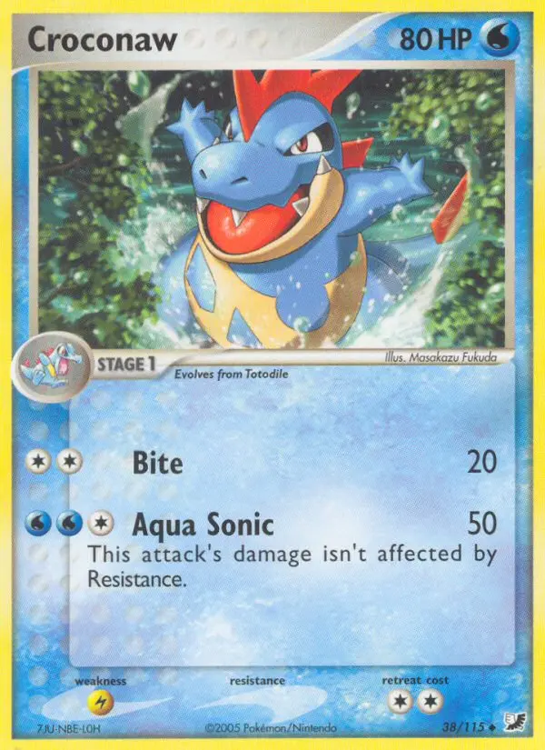 Croconaw - Unseen Forces 038/115 (Reverse Holo)