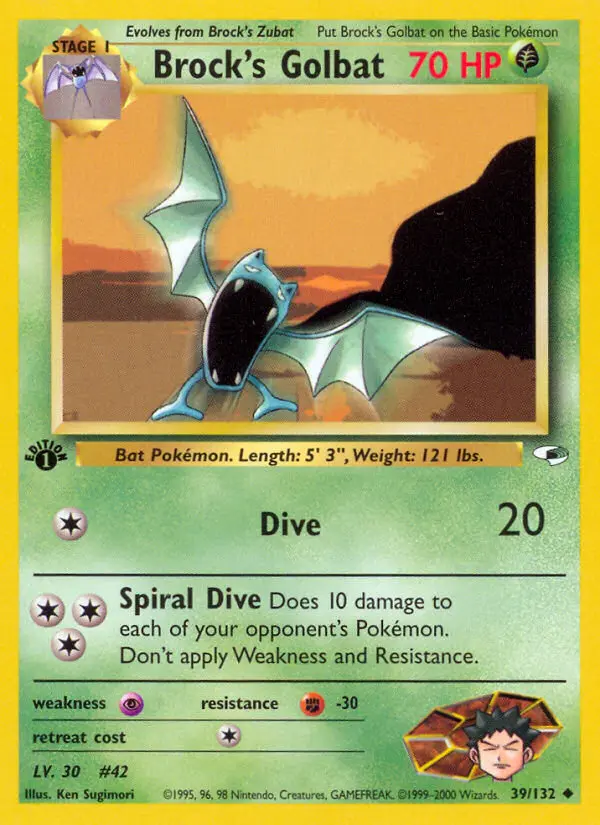 Brock's Golbat - Gym Heroes 039/132 (Regular)