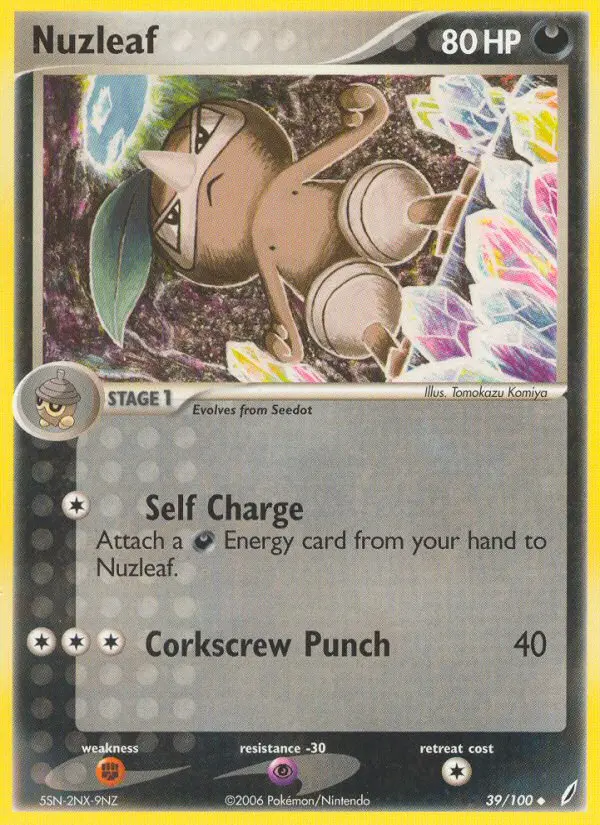 Nuzleaf - Crystal Guardians 039/100 (Regular)