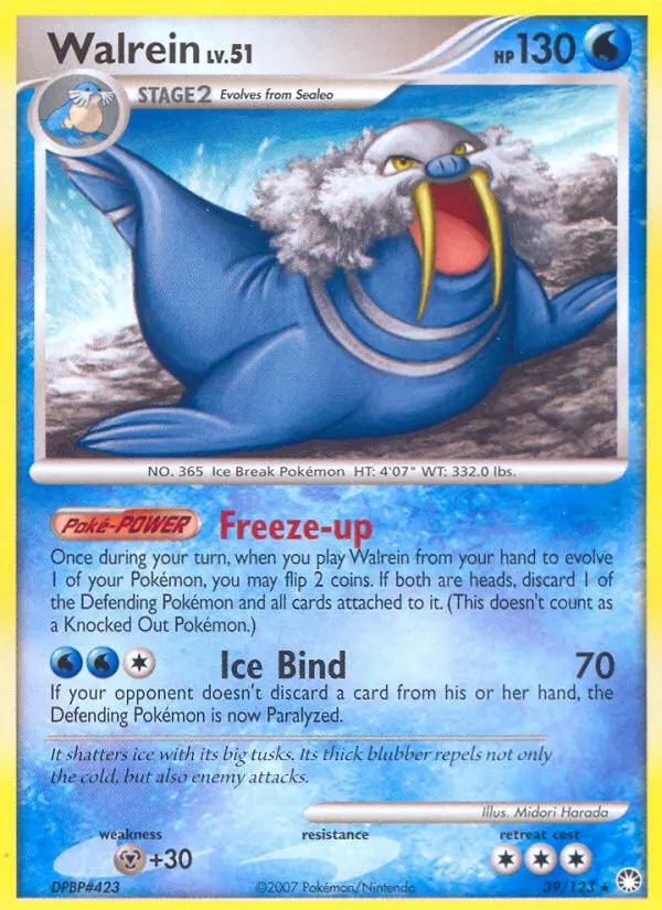 Walrein - Mysterious Treasures 039/123 (Reverse Holo)
