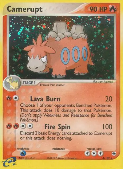 Camerupt - Ruby & Sapphire 004/109 (Reverse Holo)