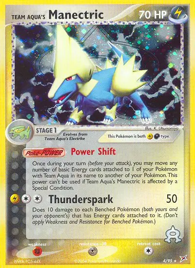 Team Aqua's Manectric - Team Magma vs Team Aqua 004/095 (Holo)