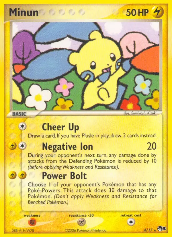 Minun - POP Series 3 004/017 (Cosmos Holo)